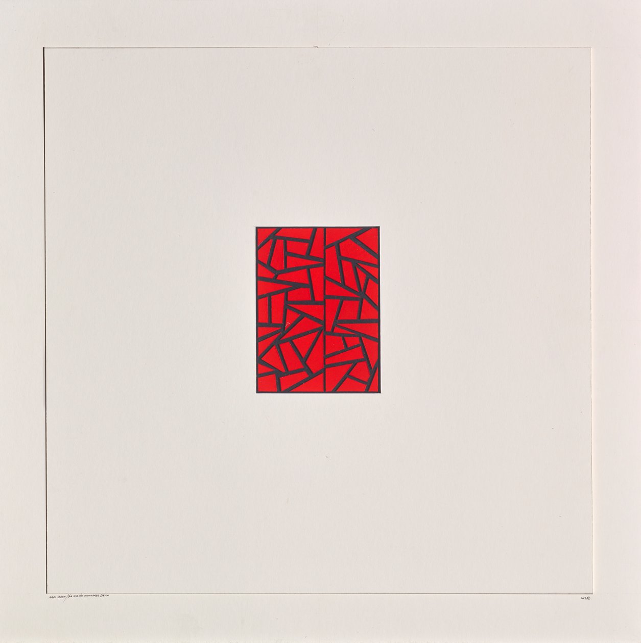 Morceaux rouges sur blanc - Alex Dunn