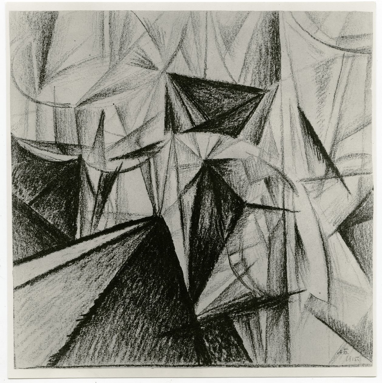 Composition rayonniste (Composition rythmique), 1915 - Alexander Bogomazov