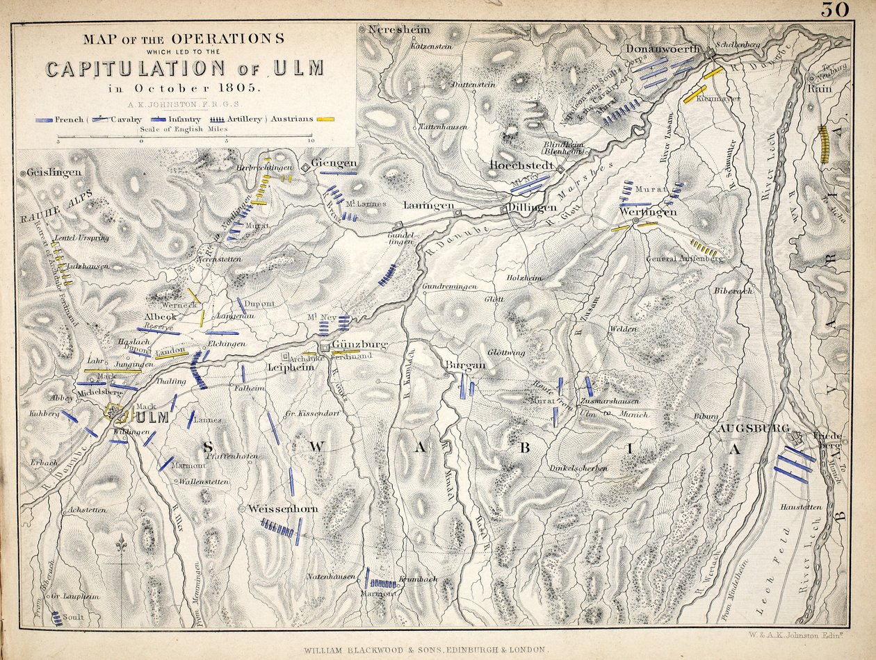 Carte des opérations qui ont conduit à la capitulation d