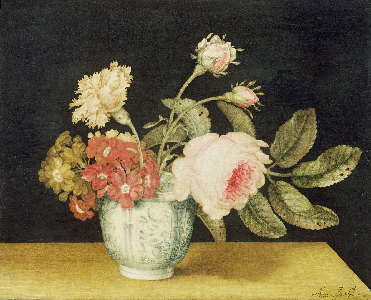 Fleurs dans un pot de Delft - Alexander Marshal