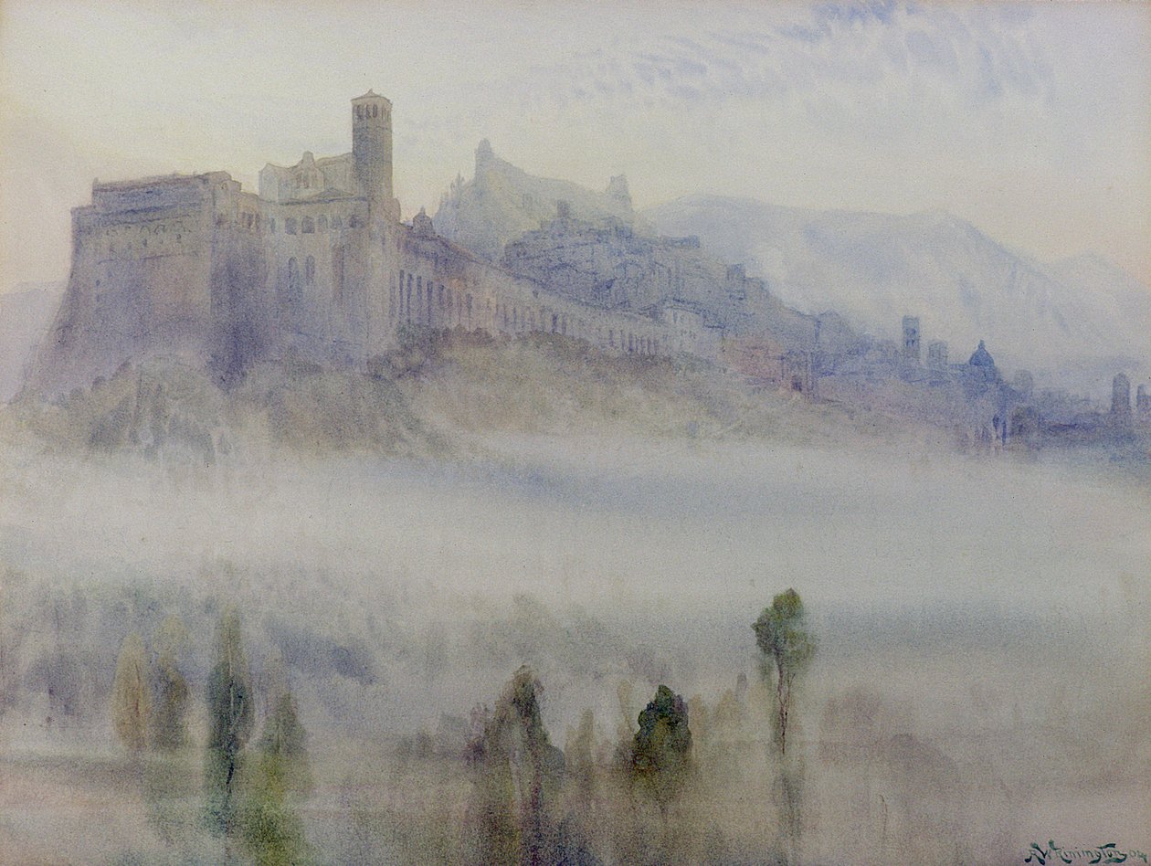 Assise, tôt le matin - Alexander Wallace Rimington