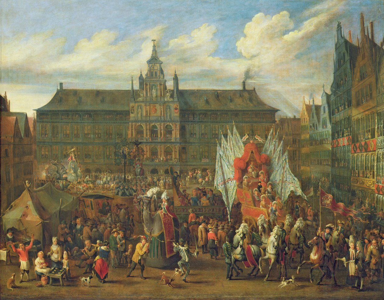 Une procession à Anvers, 1697 - Alexander van Bredael