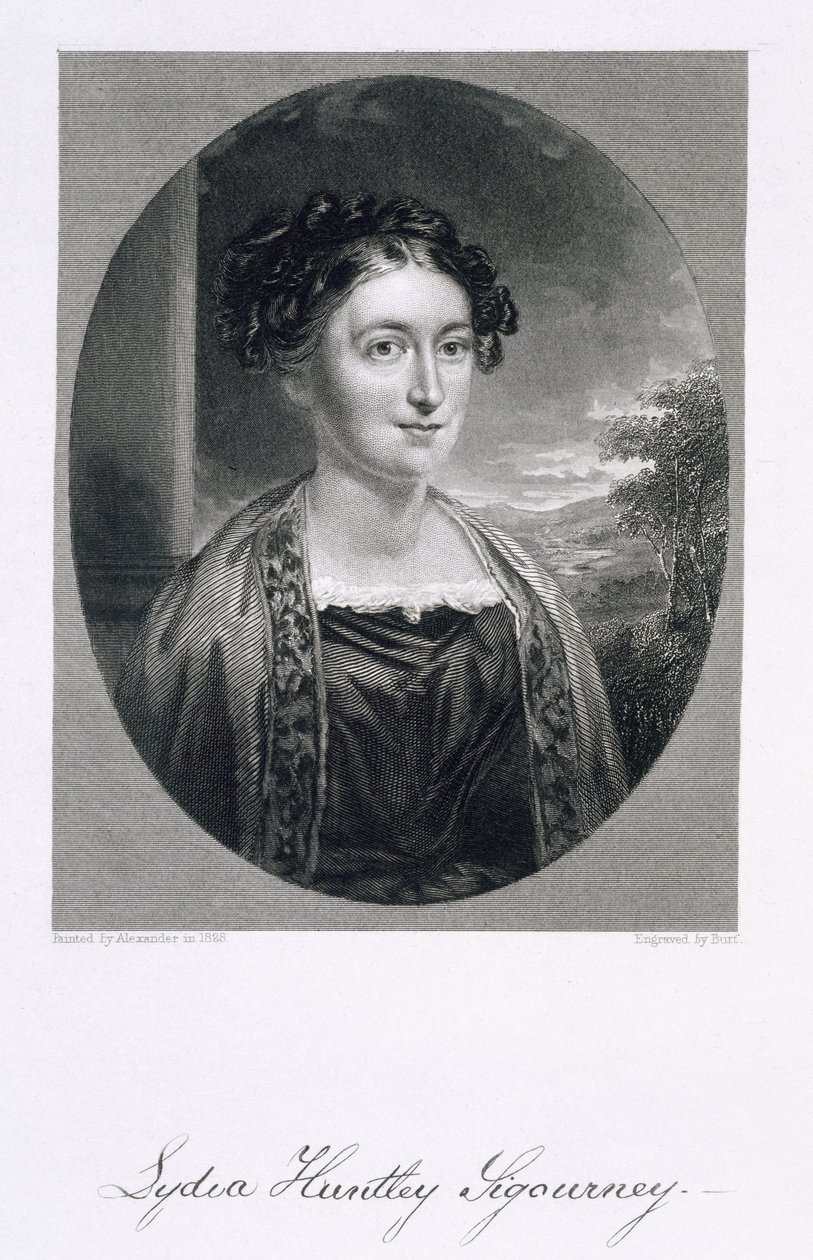 Lydia Huntley Sigourney, gravée par Burt - Alexander