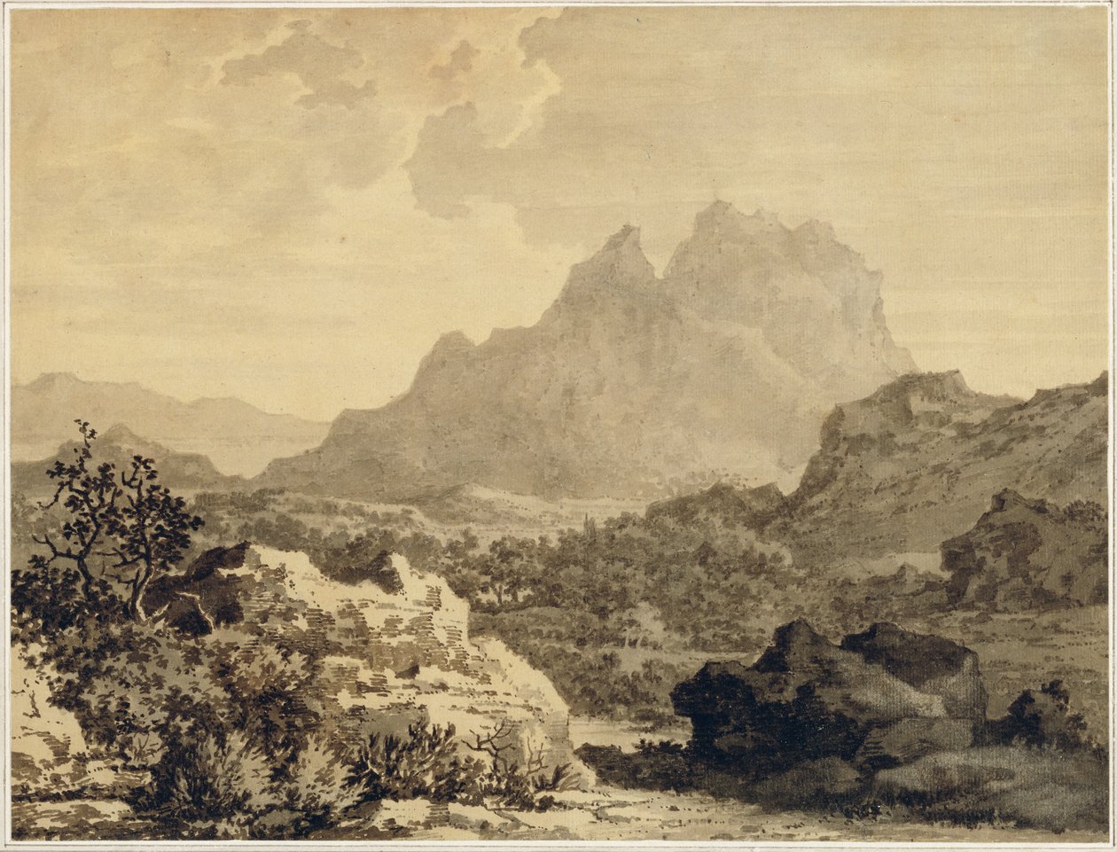 Paysage montagneux, c.1780 - Alexander Cozens