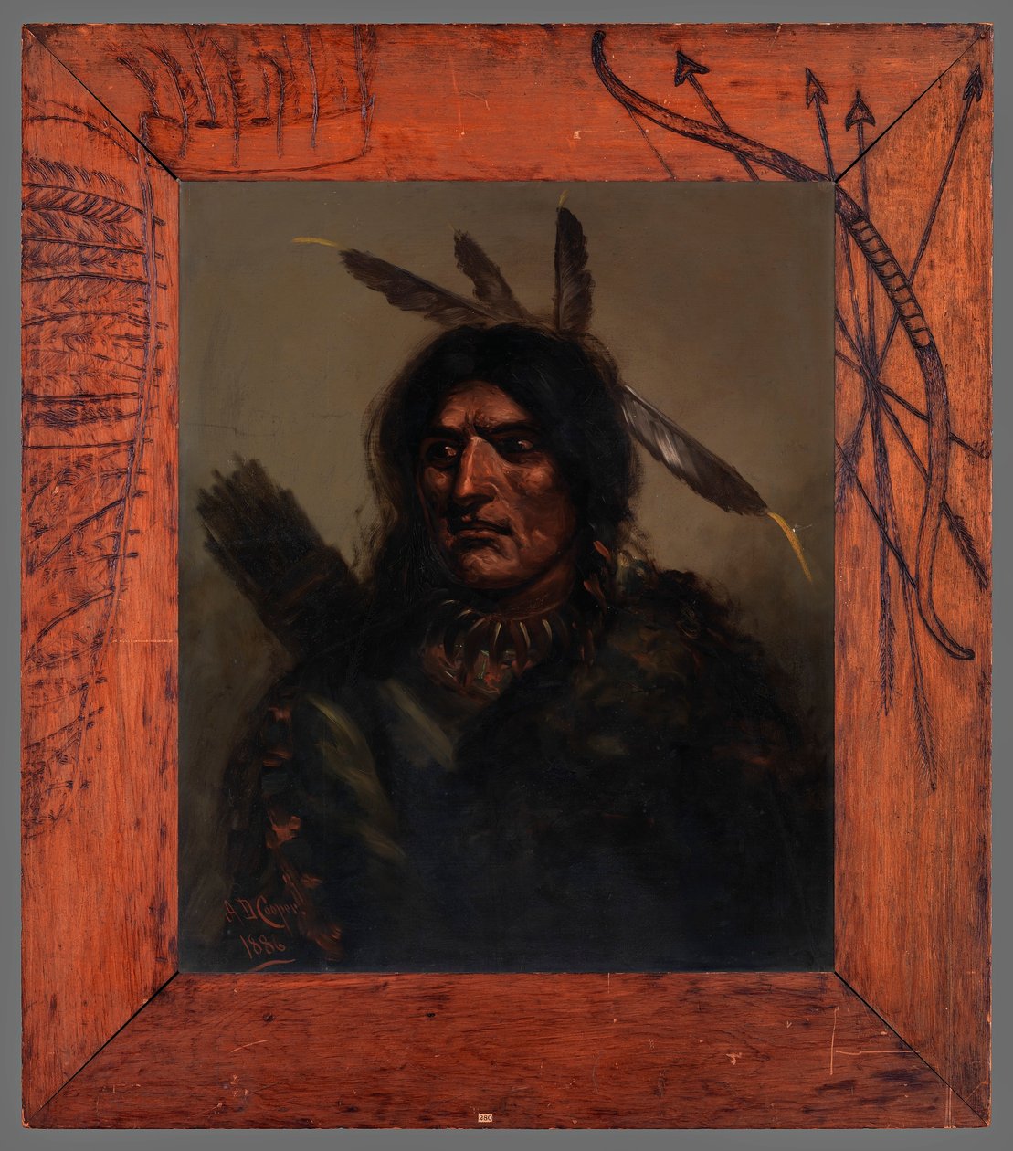 Homme indien avec carquois - Alexander Davis Cooper