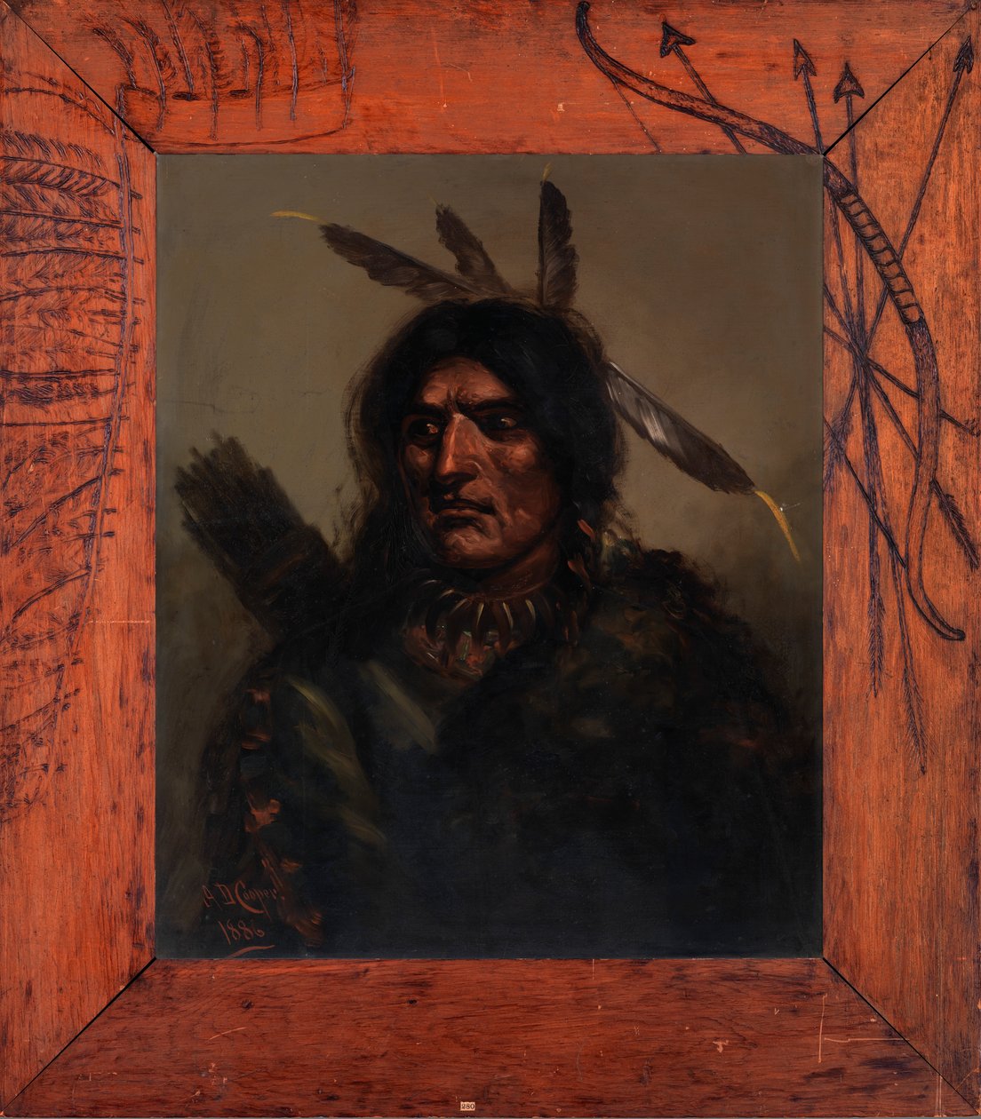Homme indien avec carquois - Alexander Davis Cooper