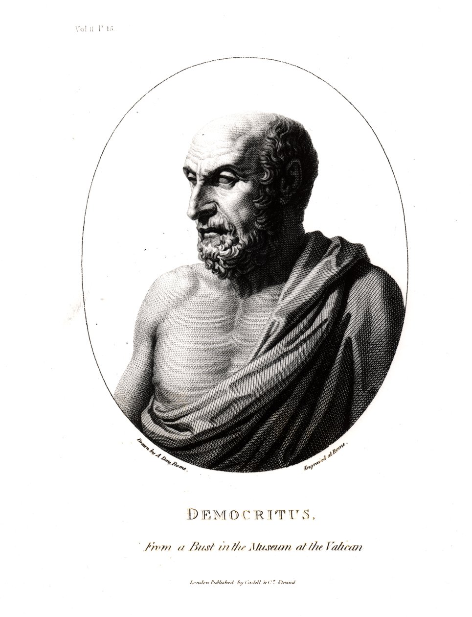 Démocrite (c.460-c.370 av. J.-C.), gravé d