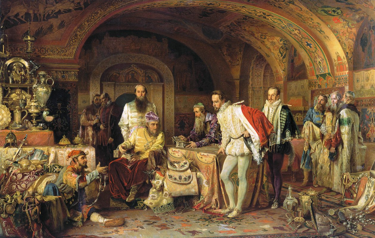Ivan IV de Russie montre ses trésors à l