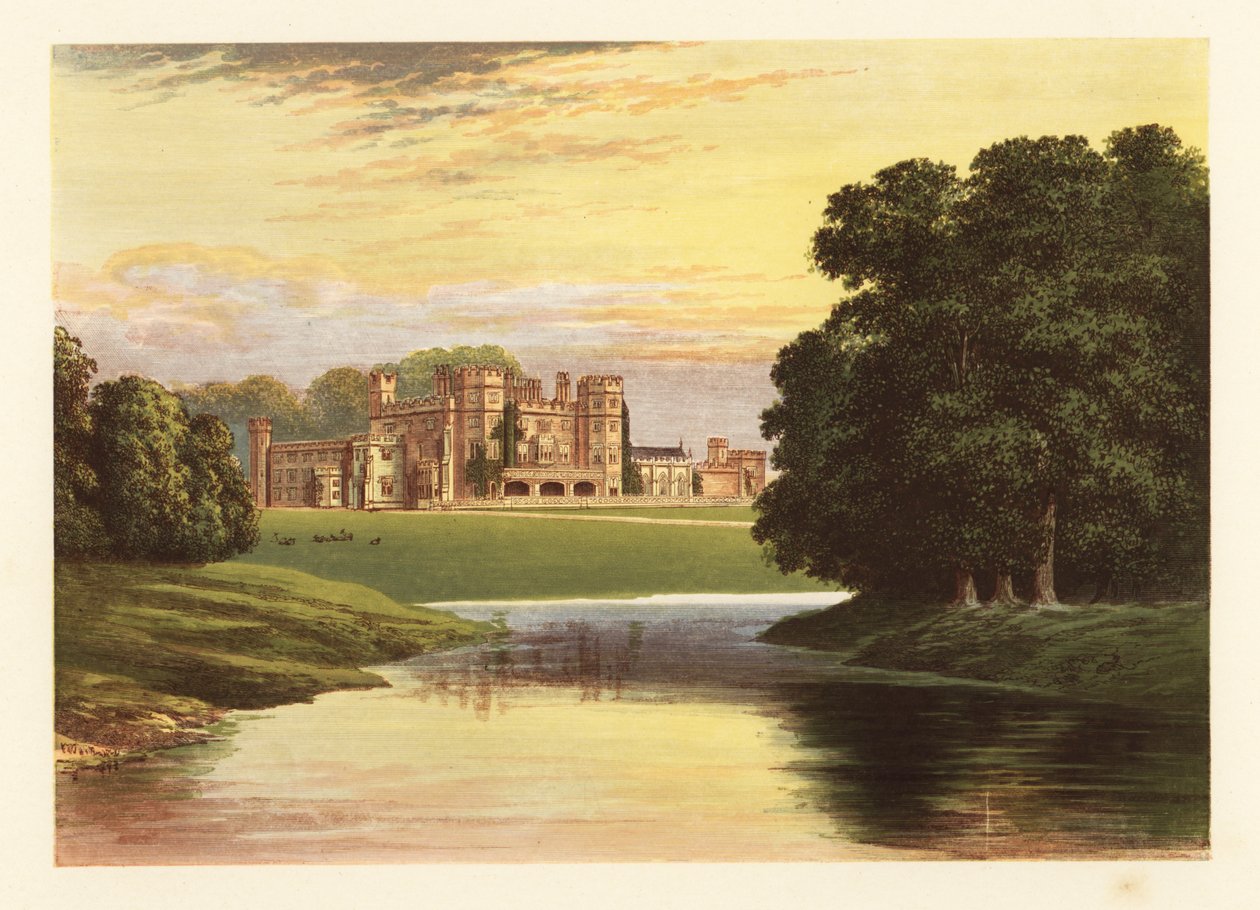 Château de Sundorne, Shropshire, Angleterre (gravure) - Alexander Francis (after) Lydon