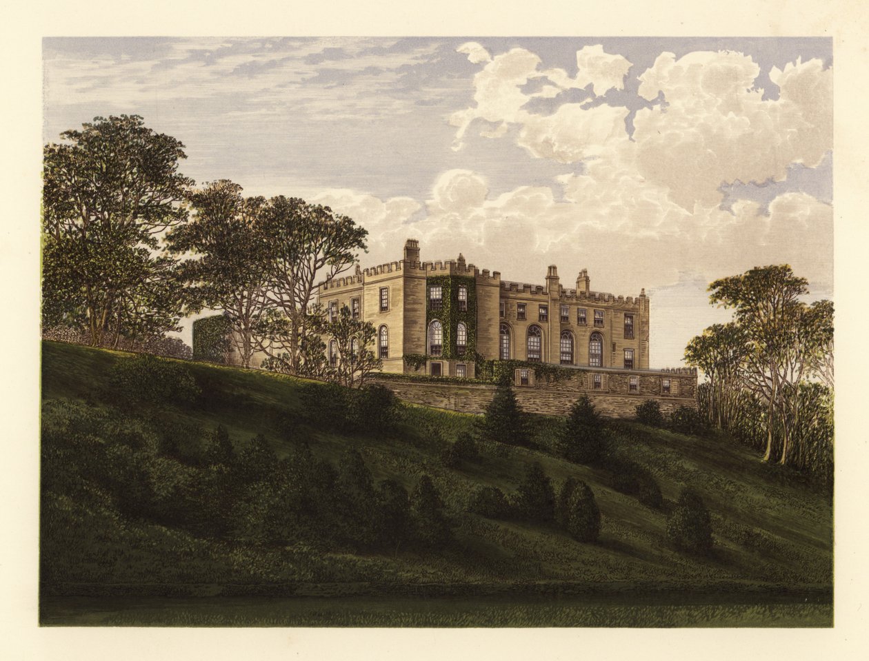 Workington Hall, Cumberland, Angleterre - Alexander Francis (after) Lydon