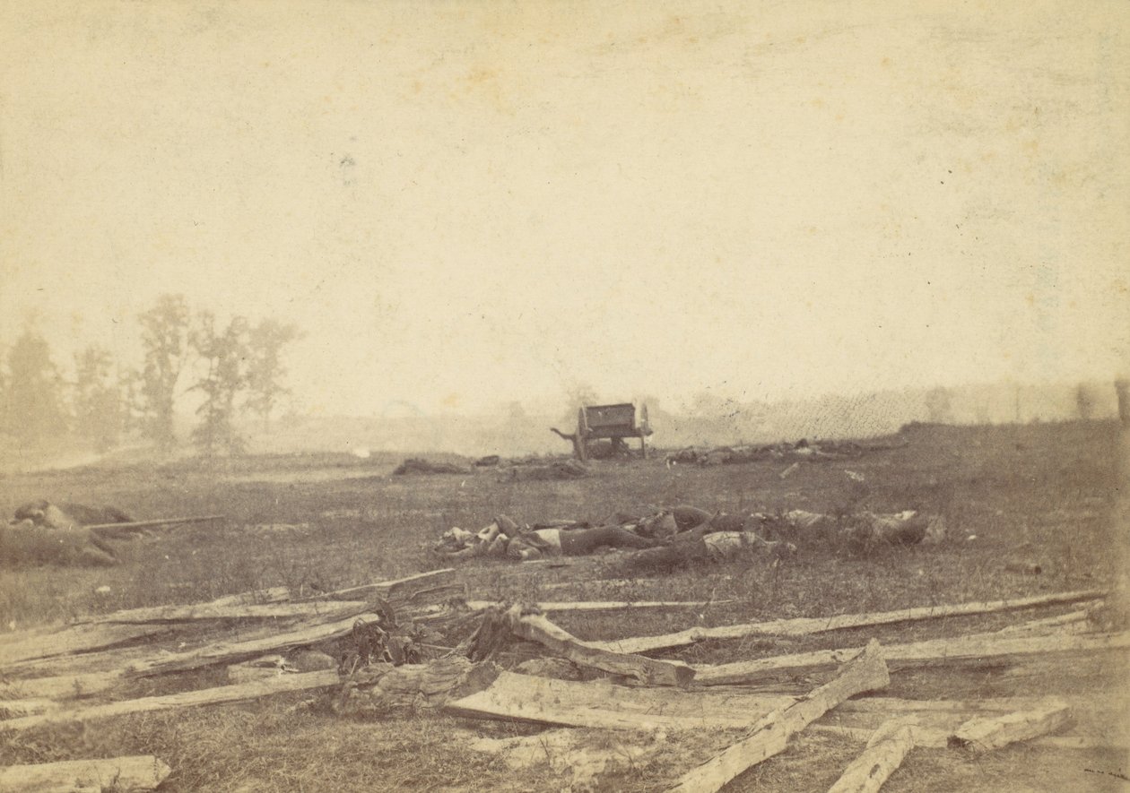 Vue sur le champ de bataille d