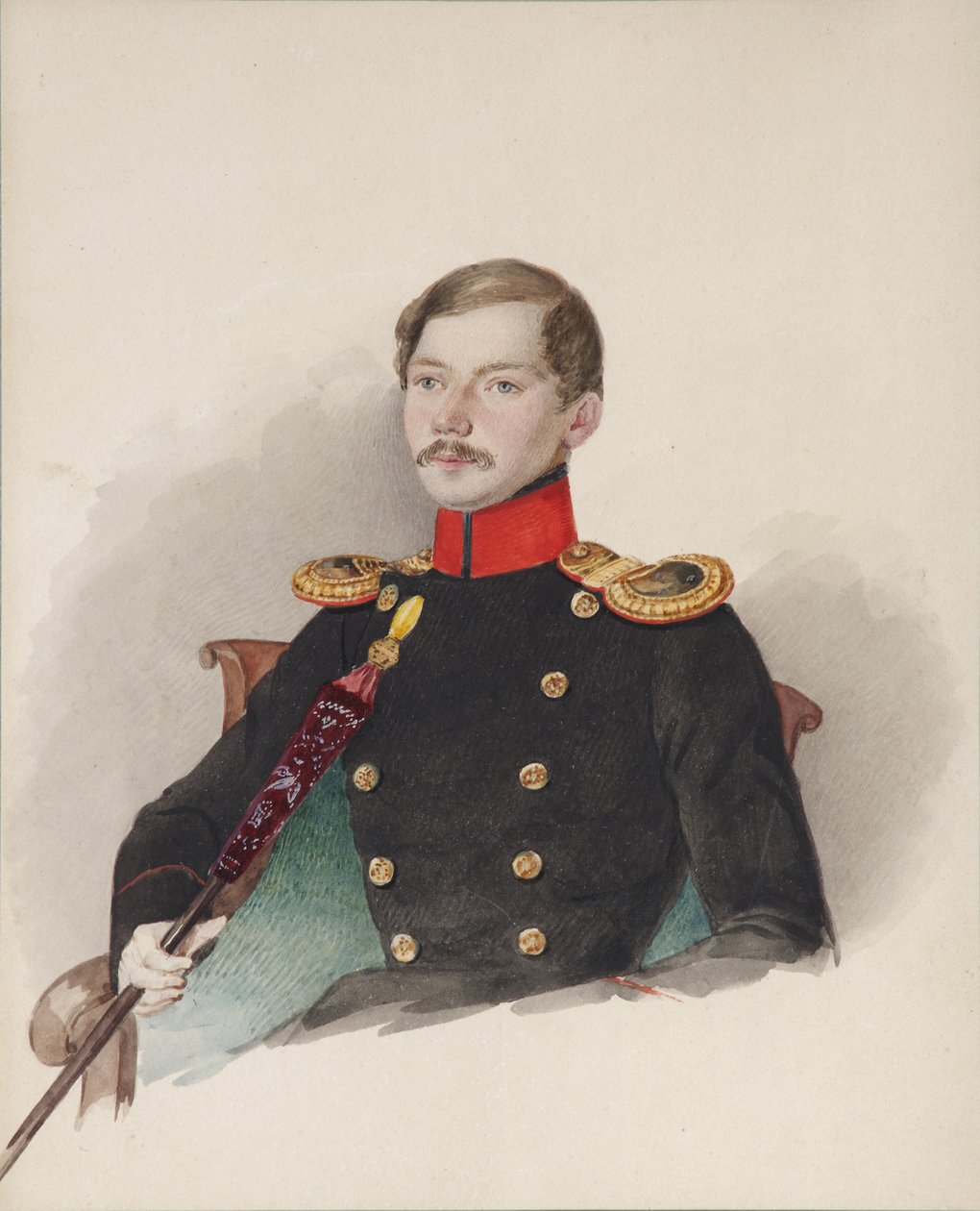 Portrait de Vasily Vasilievich Engelhardt - Alexander Ivanovich Klünder
