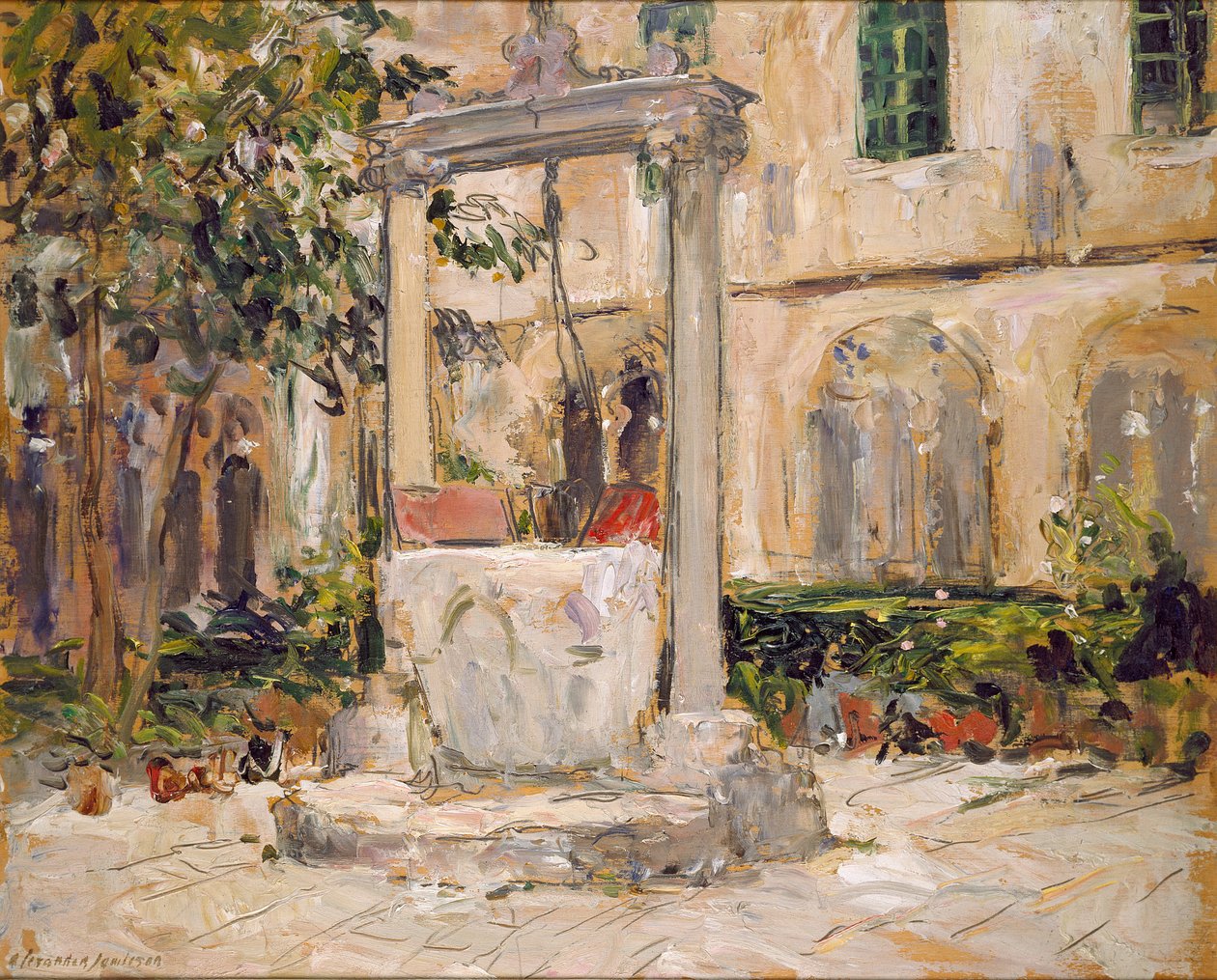 Cloître du monastère dominicain, Dubrovnik, début du 20ème siècle - Alexander Jamieson