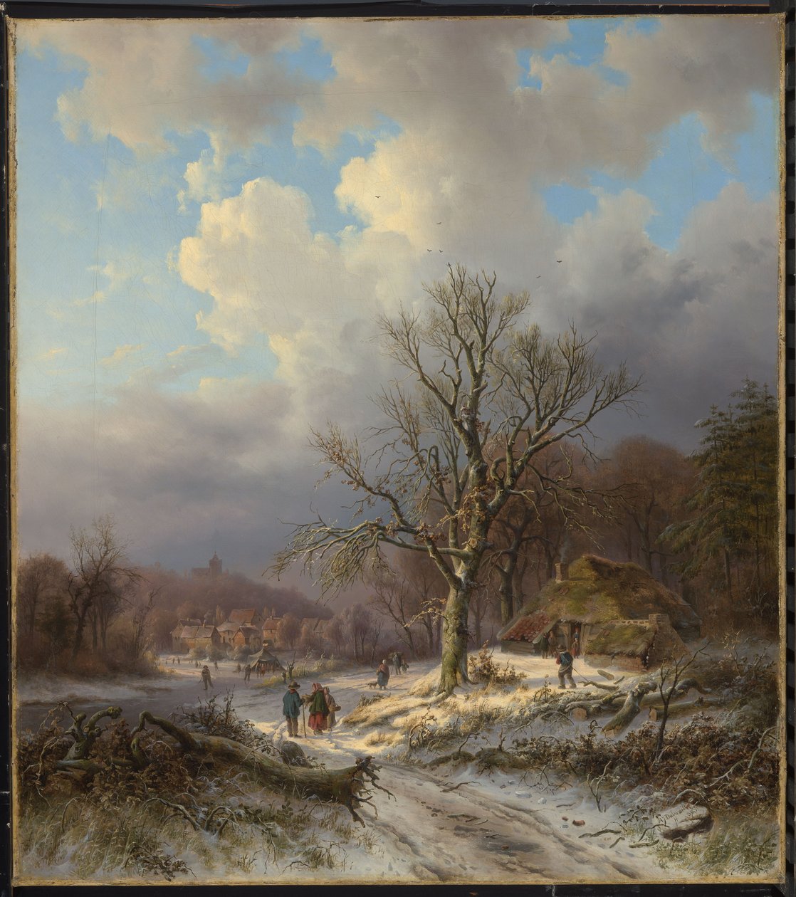 Paysage de neige - Alexander Joseph Daiwaille