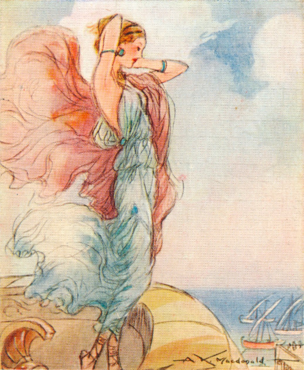 Hélène de Troie, fille de Zeus et Léda, 1937 - Alexander K. MacDonald