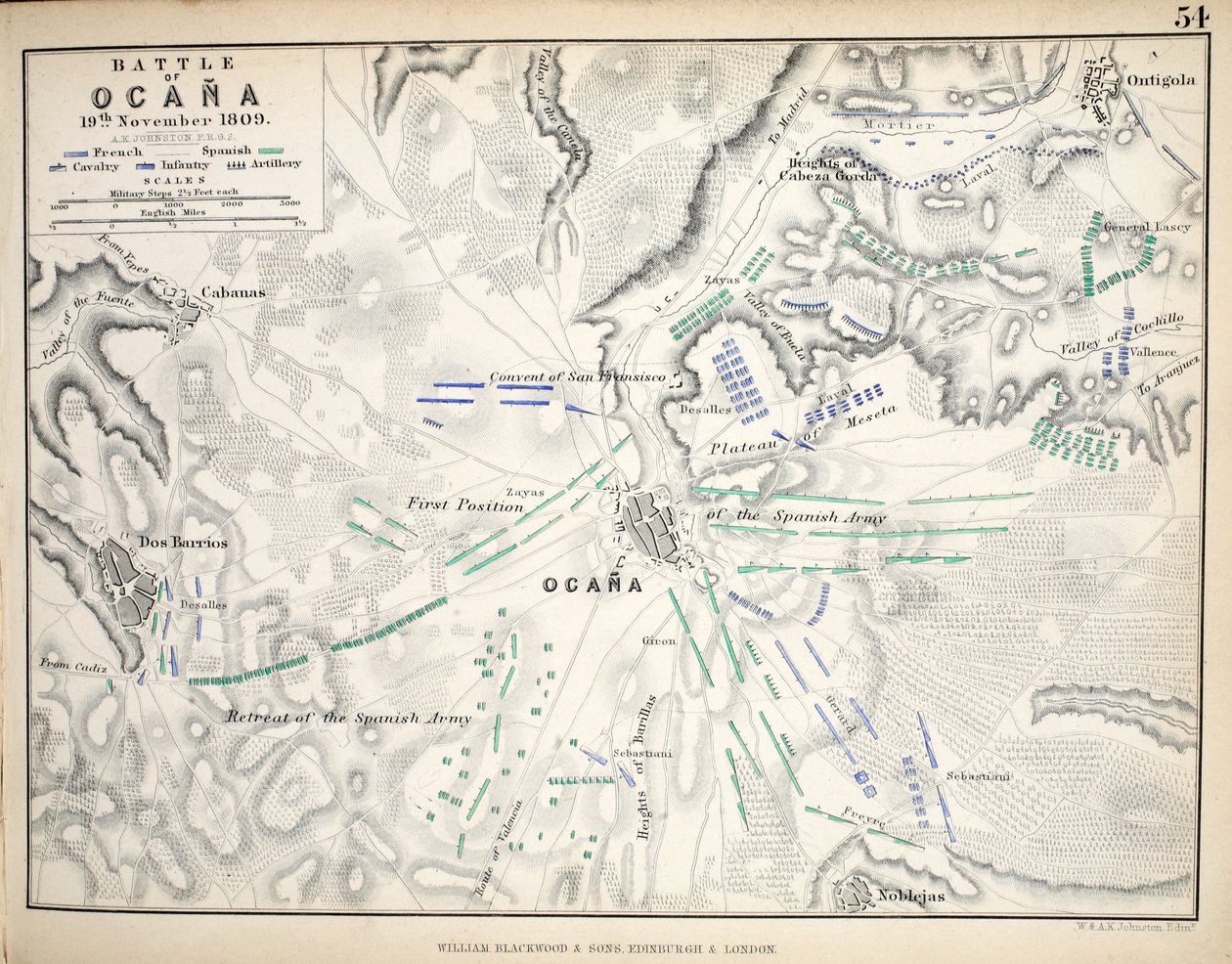 Carte de la bataille d