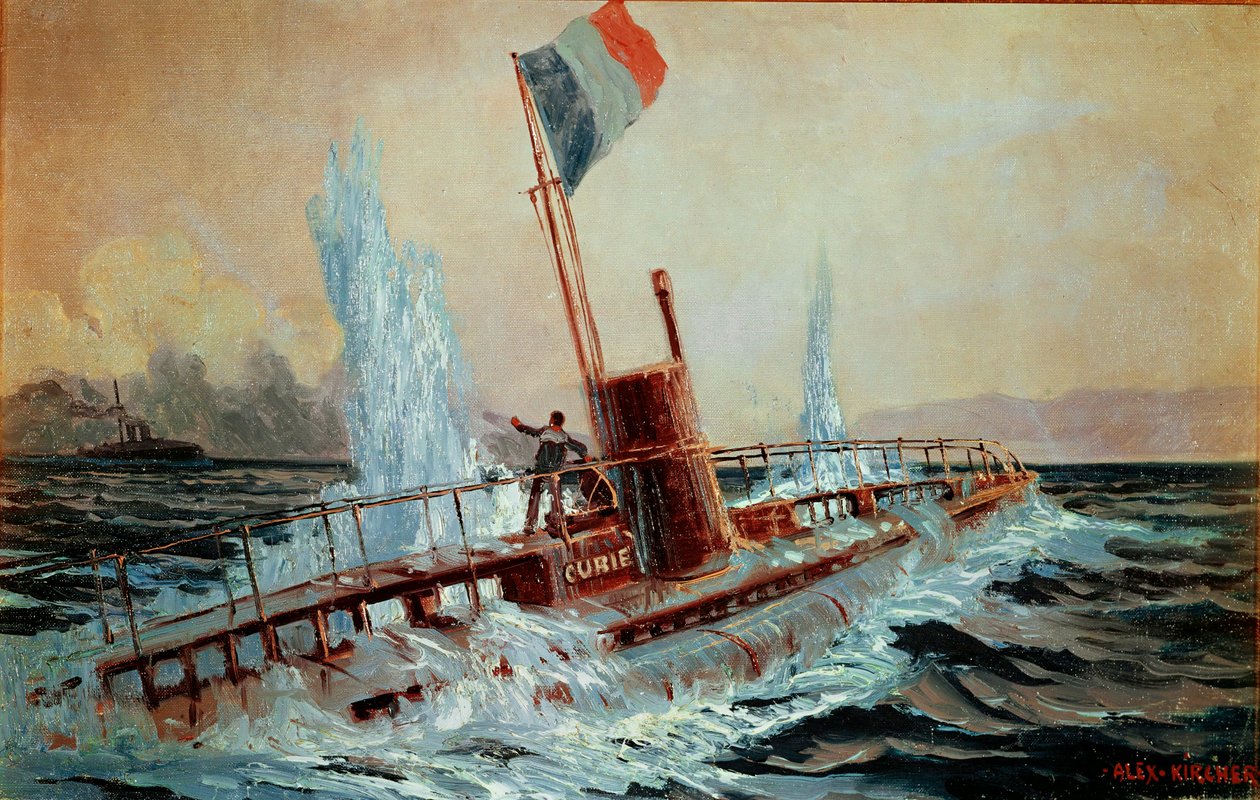 Un cuirassé autrichien coule le sous-marin français Curie ... - Alexander Kirchner