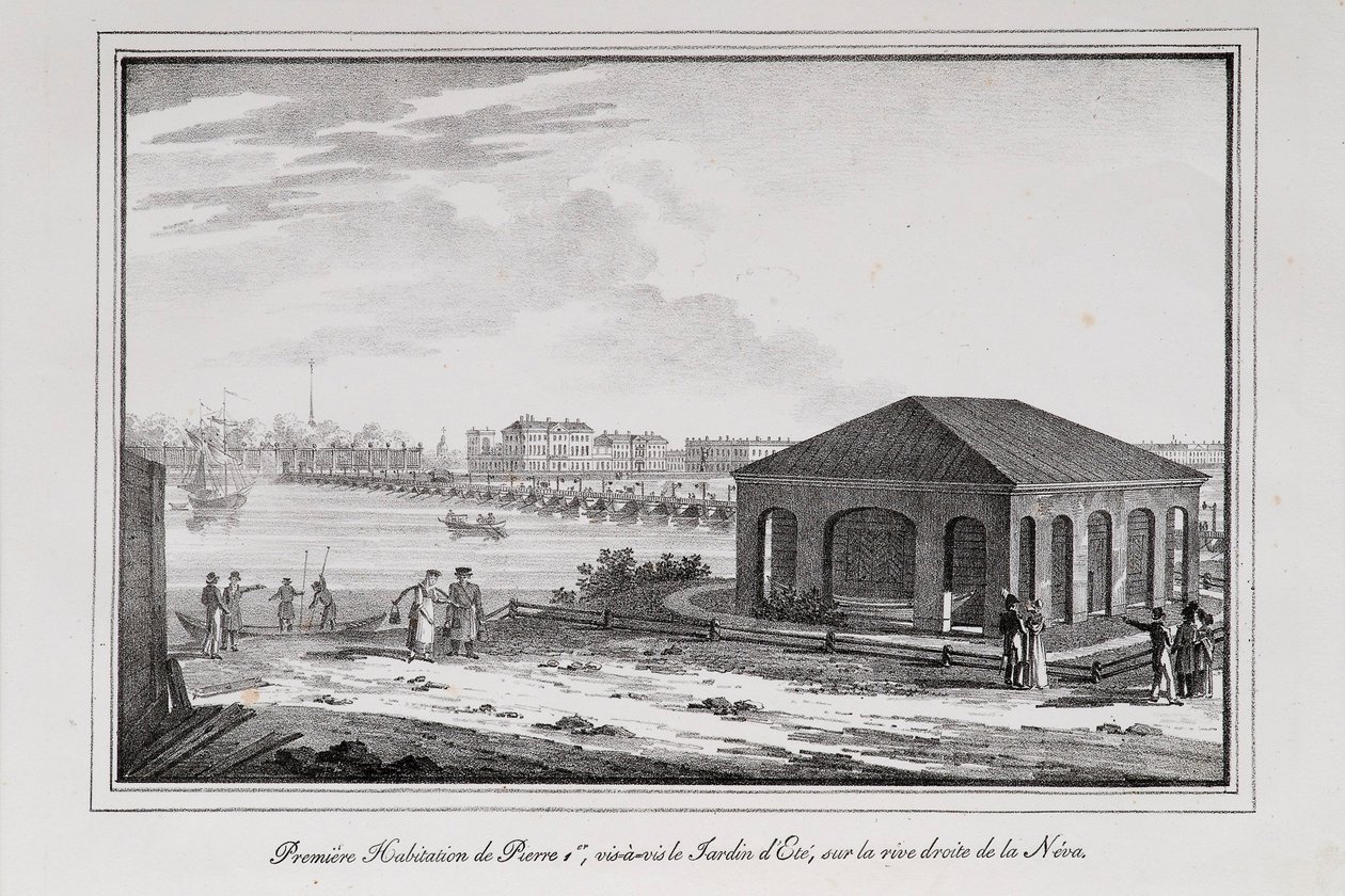 Cabane de Pierre le Grand, Série Vues de Saint-Pétersbourg - Alexander Pluchart