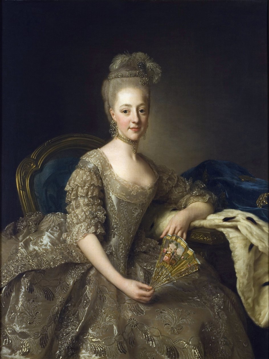 Portrait de Hedwige-Elisabeth-Charlotte de Schleswig-Holstein-Gottorp - Alexander Roslin