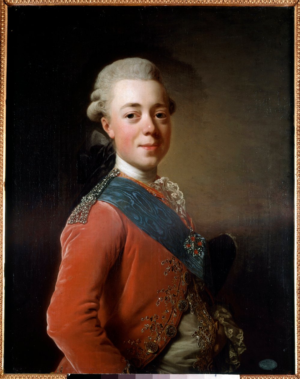 Portrait de Paul Ier (1754 - 1801), empereur de Russie - Alexander Roslin