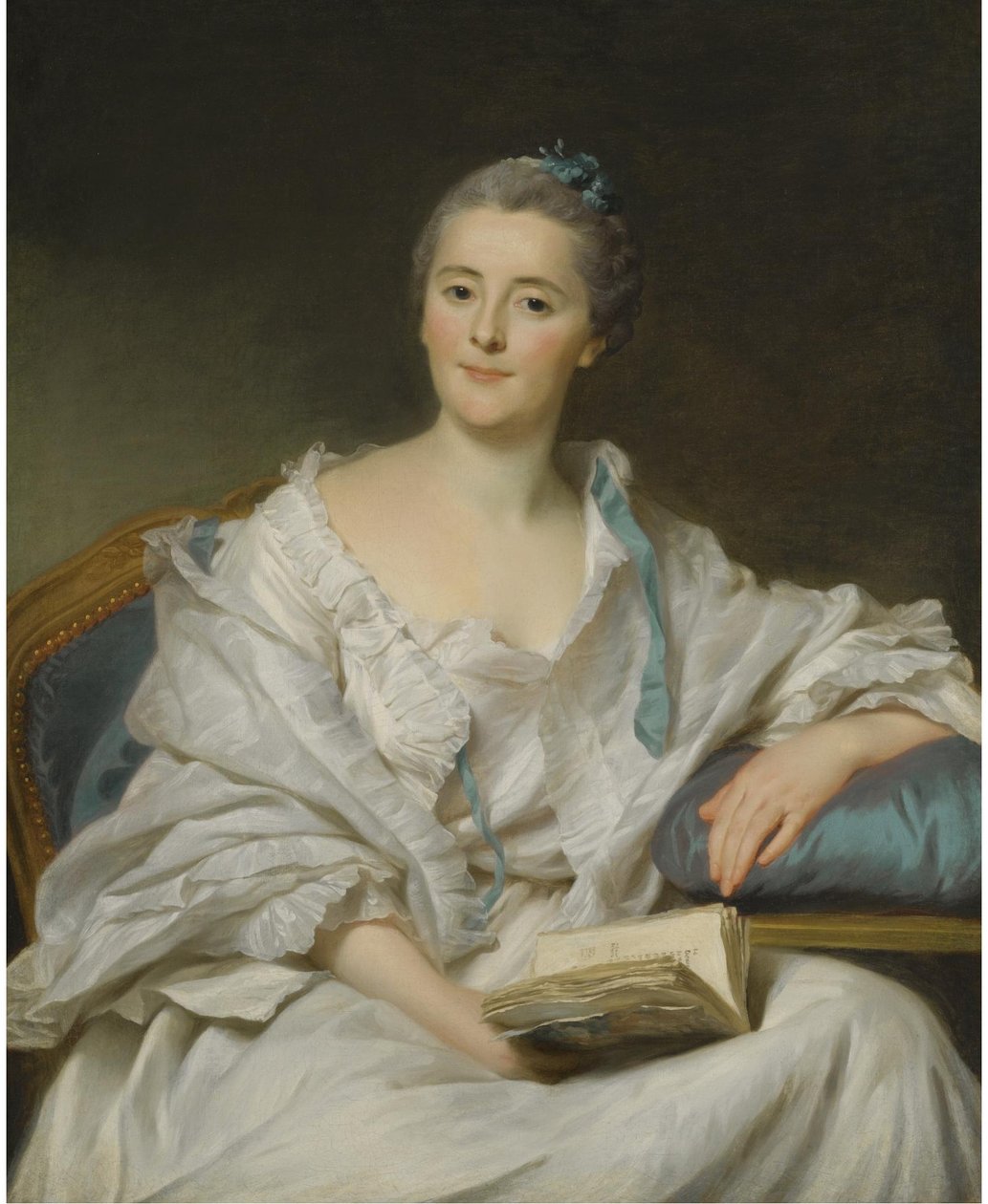 Portrait of the Marquise de Marigny - Alexander Roslin