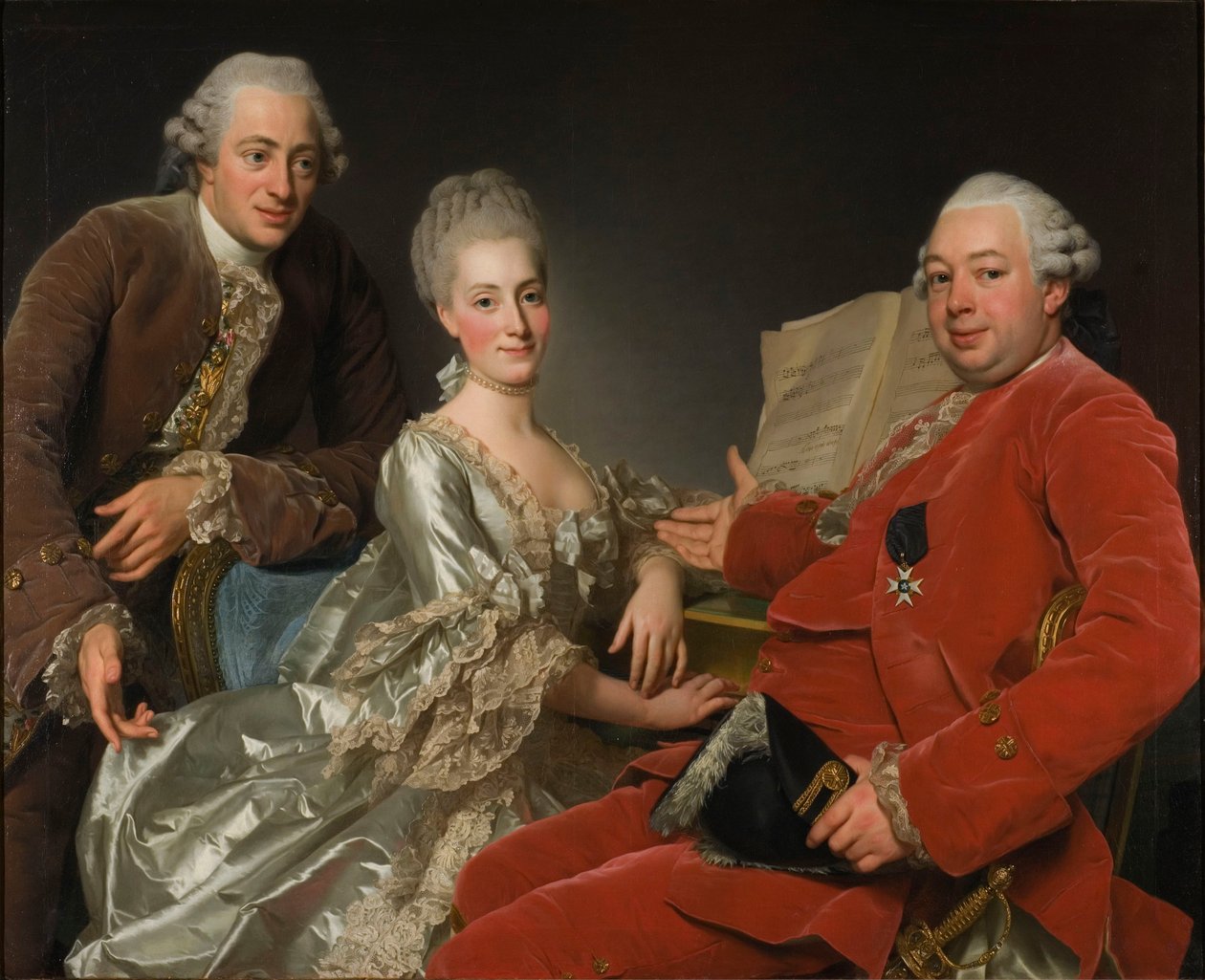 Suédois : John Jennings, son frère et sa belle-sœur
 John Jennings Esq, son frère et sa belle-sœur - Alexander Roslin