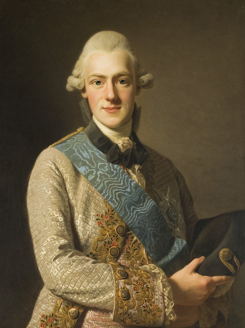 Suédois : Fredrik Adolf, 1750-1803, Prince de Suède, frère de Gustav III Duc Fredrik Adolf, frère de Gustav III - Alexander Roslin