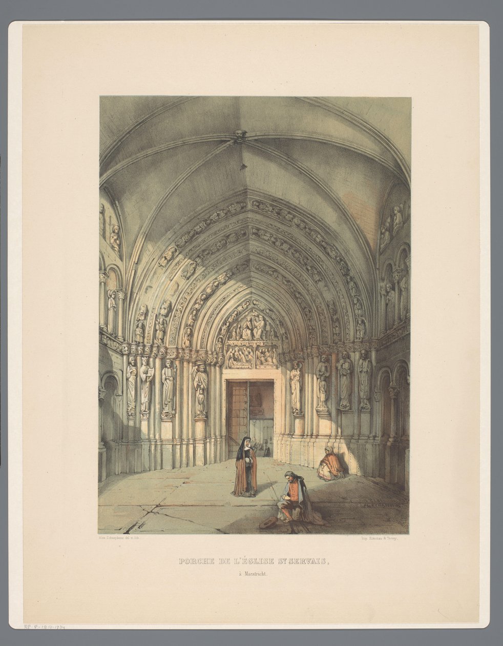 Portail de la basilique Saint-Servais à Maastricht (Anciens Monuments d