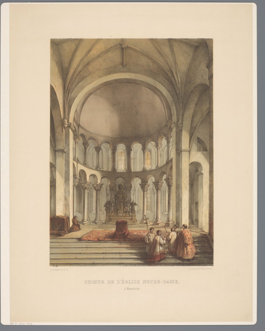 Intérieur de la Basilique Notre-Dame à Maastricht. Anciens Monuments d