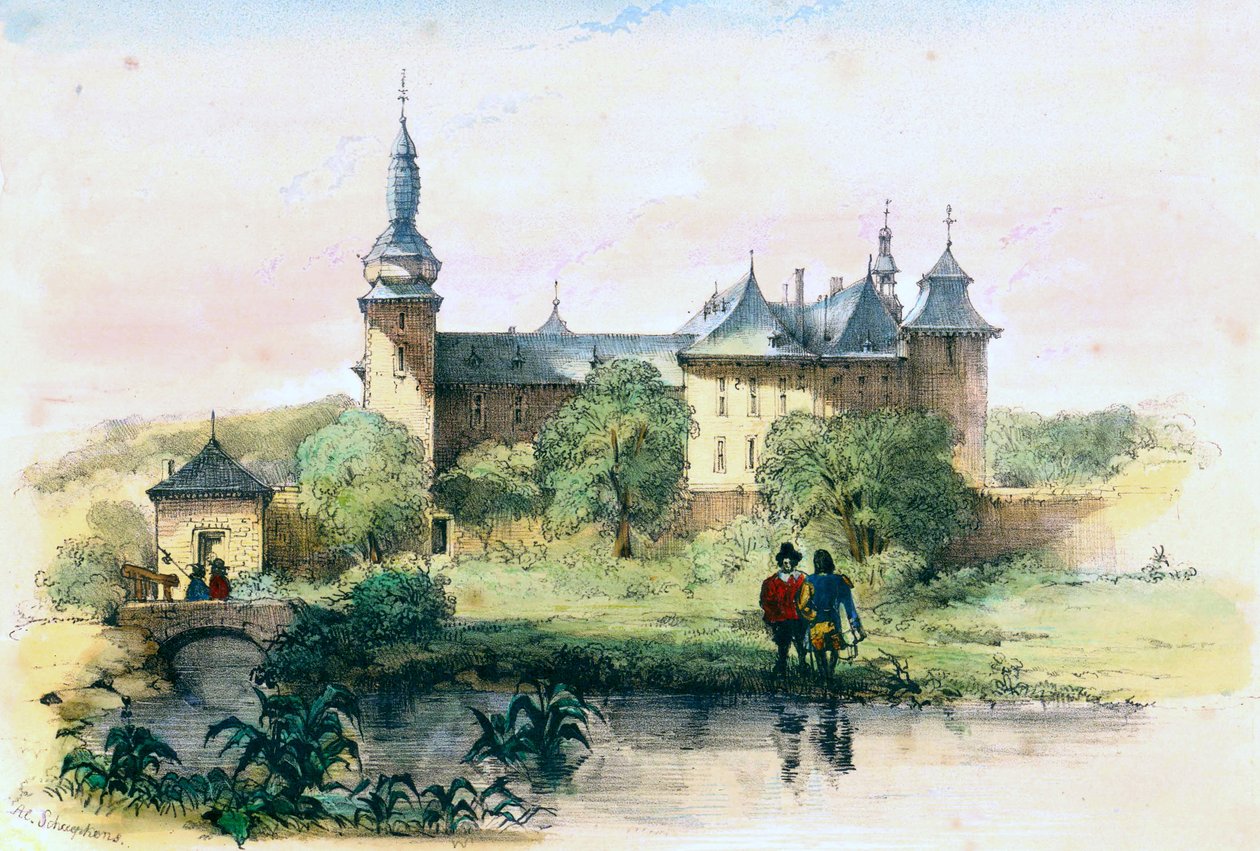 Château de Geulle (Alexander Schaepkens, vers 1840) - Alexander Schaepkens