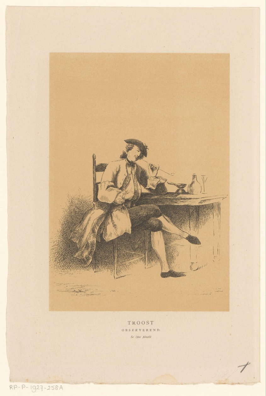 Autoportrait de Cornelis Troost - Alexander Ver Huell