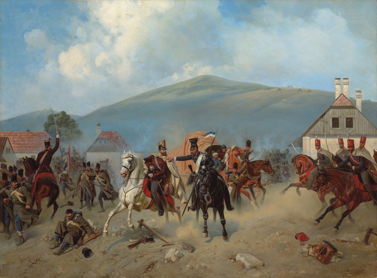 Escarmouche pendant la Révolution hongroise de 1848-1849, 1881 - Alexander Villevalde