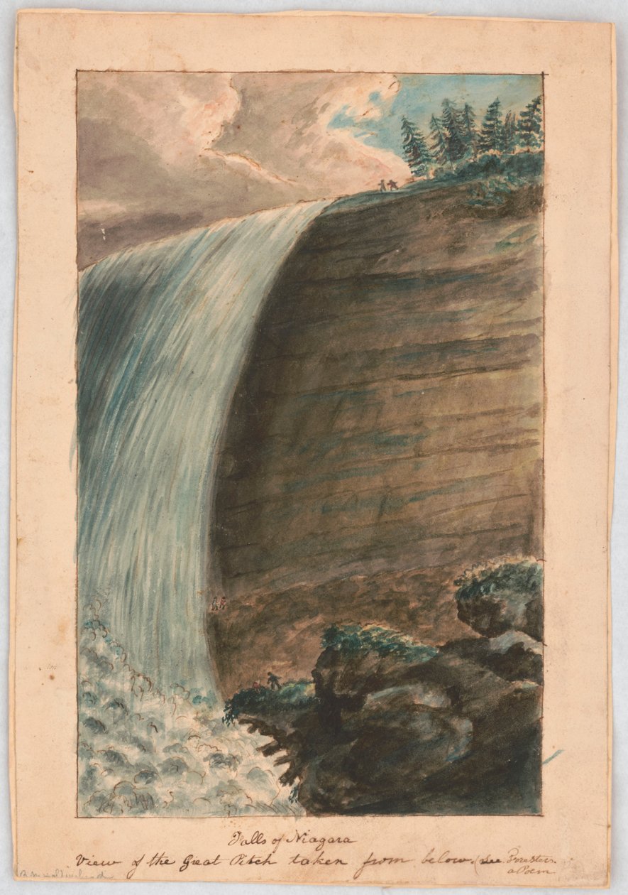 Chutes du Niagara. Vue de la grande hauteur prise en contrebas, voir Forestiers, un poème LCCN2016648705 - Alexander Wilson