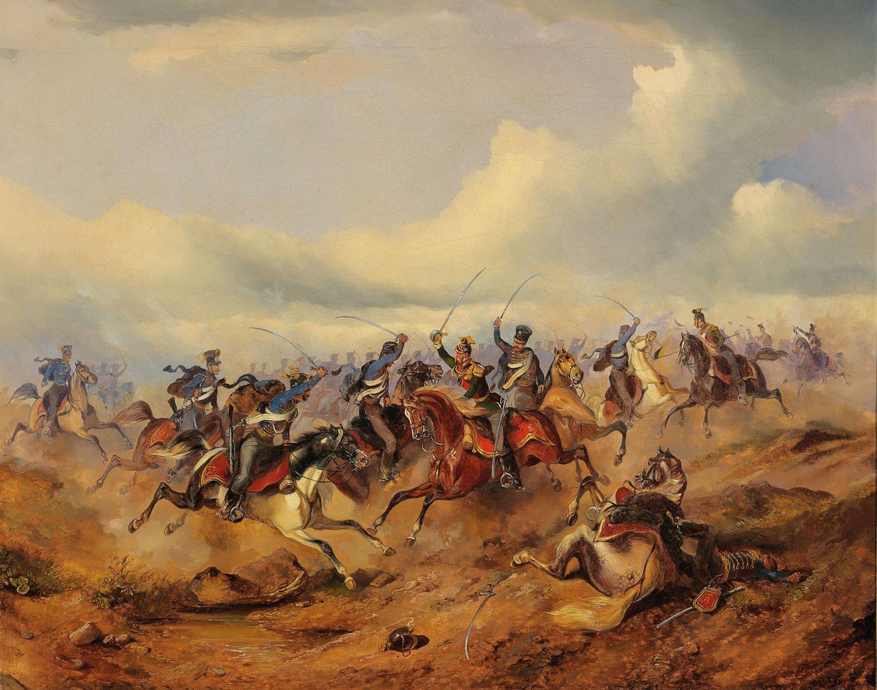 Une scène de la révolution hongroise de 1848-1849, vers 1850 - Alexander von Bensa