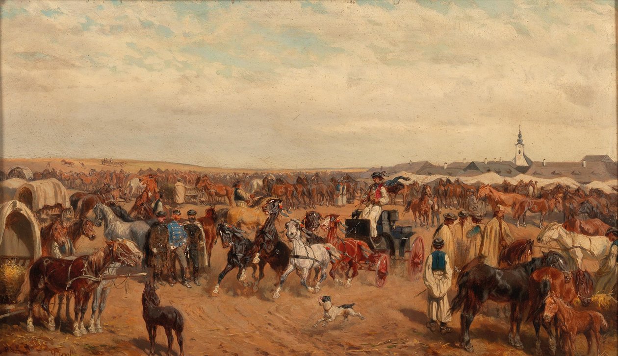 Marché aux chevaux de Bensa - Alexander von Bensa