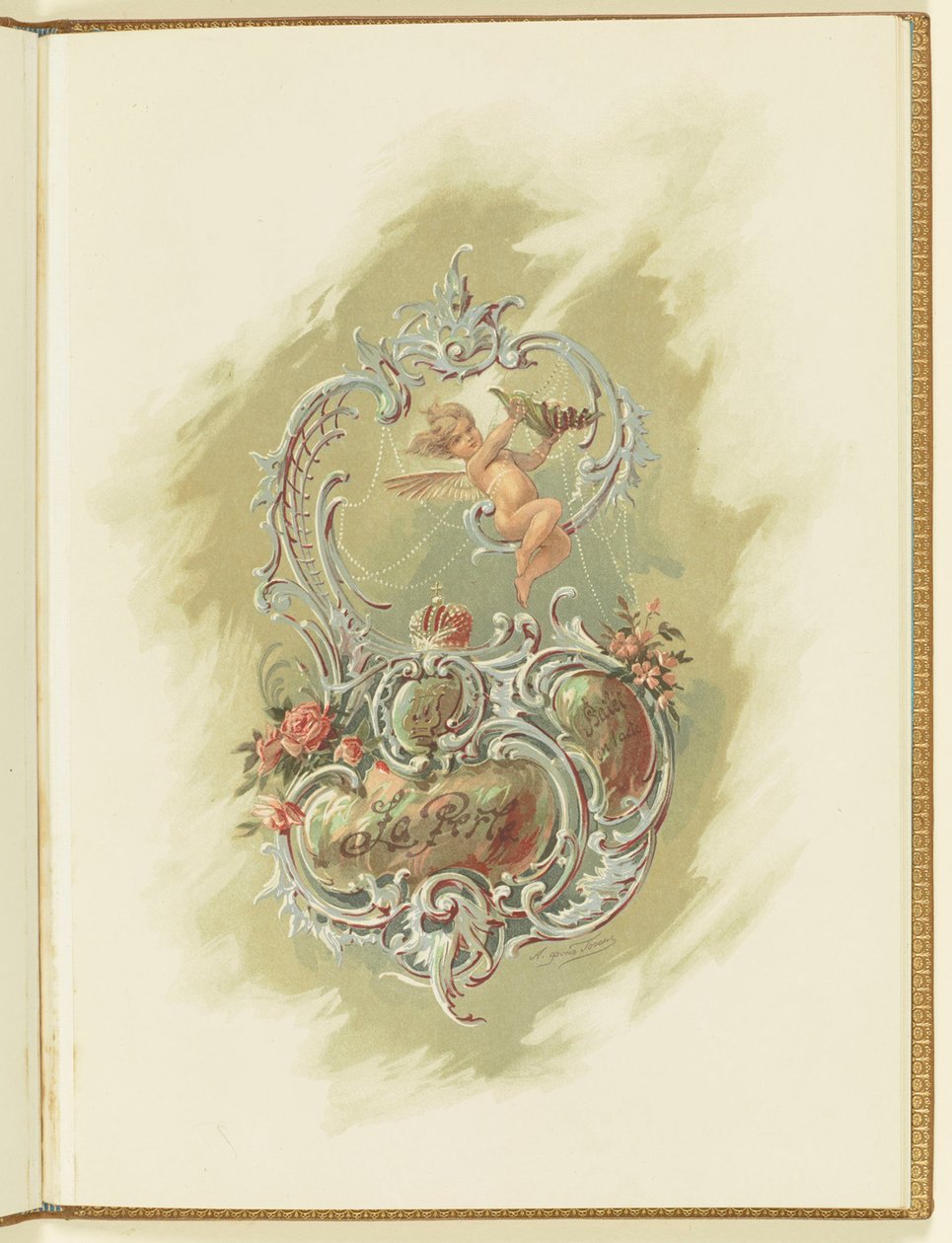 Programme pour le ballet La Perle de Marius Petipa et Riccardo Drigo, 1896 - Alexander von Hohen