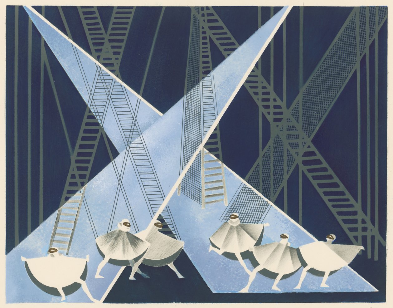 Décor de scène du portfolio Décors de Théâtre, 1930 - Alexandra Alexandrowna Exter
