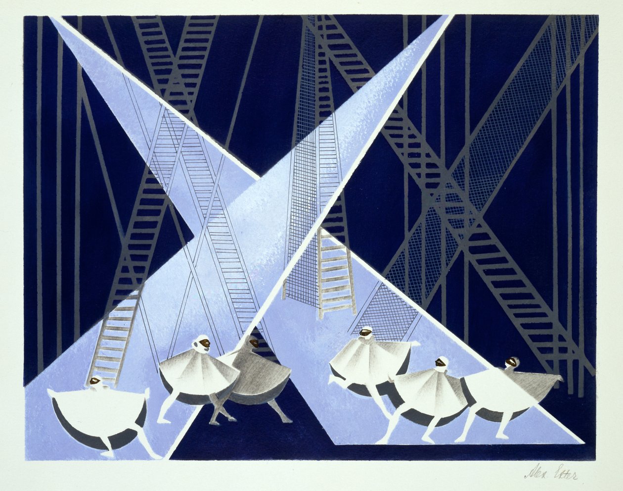 Décor de scène pour un ballet, illustration de 