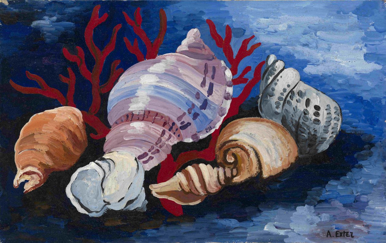 Nature morte avec coquillages, vers 1928 - Alexandra Alexandrowna Exter