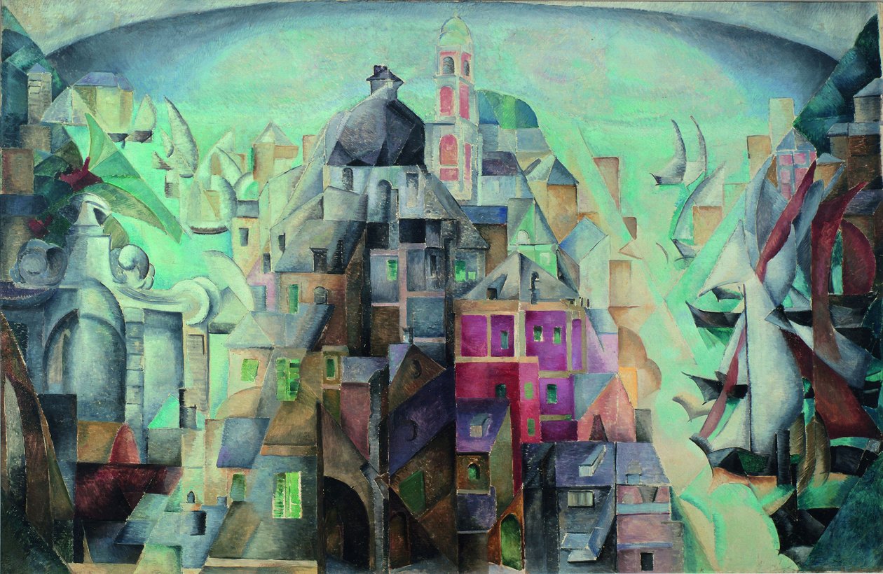 Vue synthétique de la ville de Dieppe, 1912-1913 - Alexandra Alexandrowna Exter