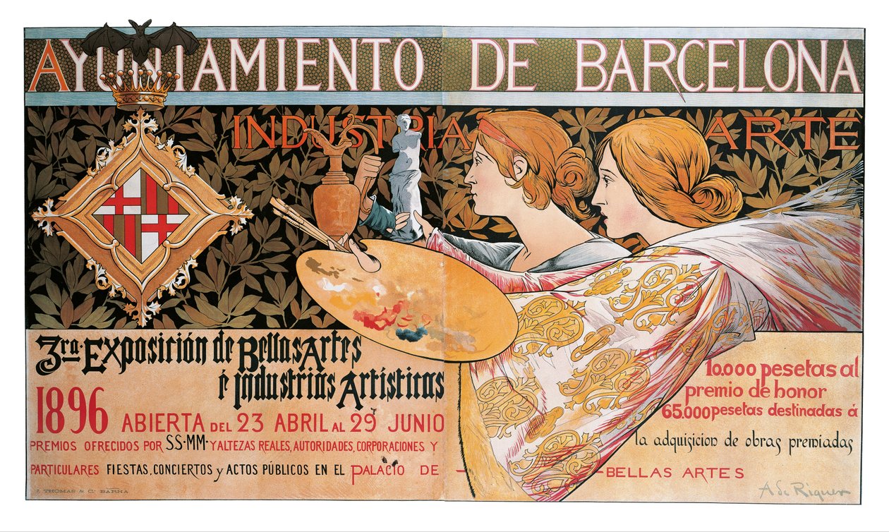 3e Exposition des Beaux-Arts et des Industries Artistiques - Alexandre de Riquer