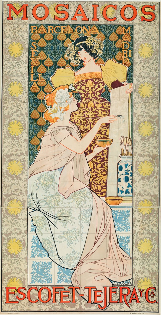 Mosaïques Escofet-Tejera y CA - Alexandre de Riquer