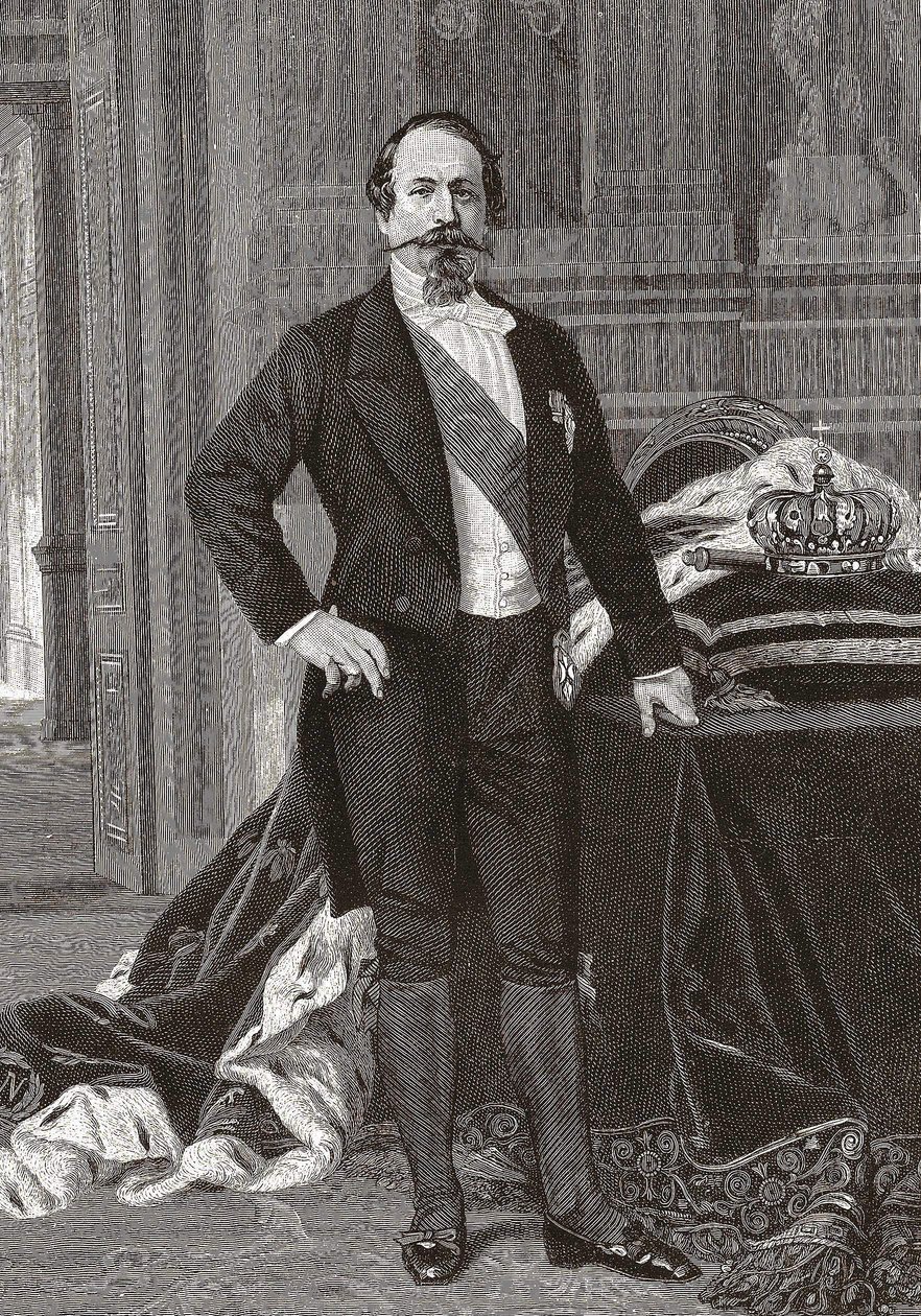 Portrait de Napoléon III, Empereur des Français - gravé d