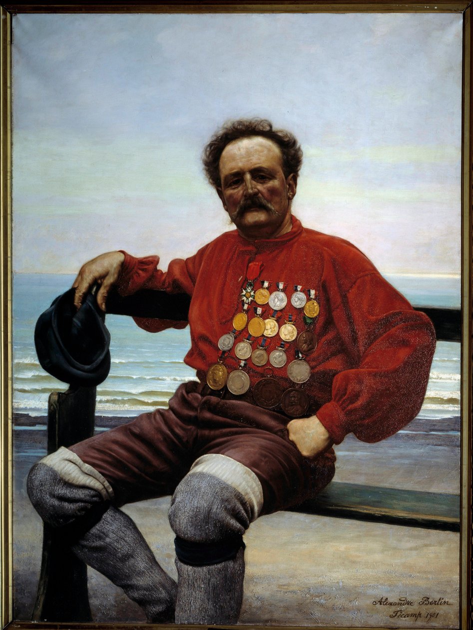 Portrait du sauveteur Onésime Frébourg (1853-1923) - Alexandre Bertin