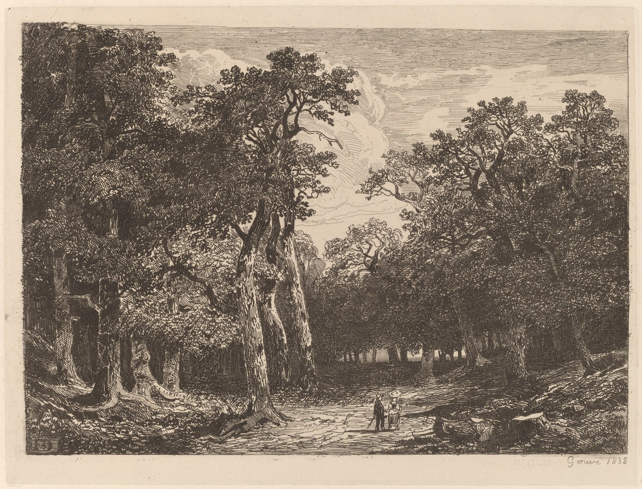 Couple dans une Clairière - Alexandre Calame