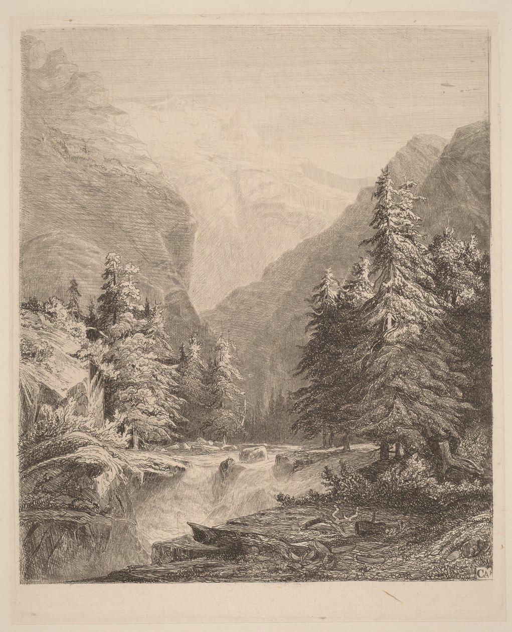 Cascade de montagne - Alexandre Calame