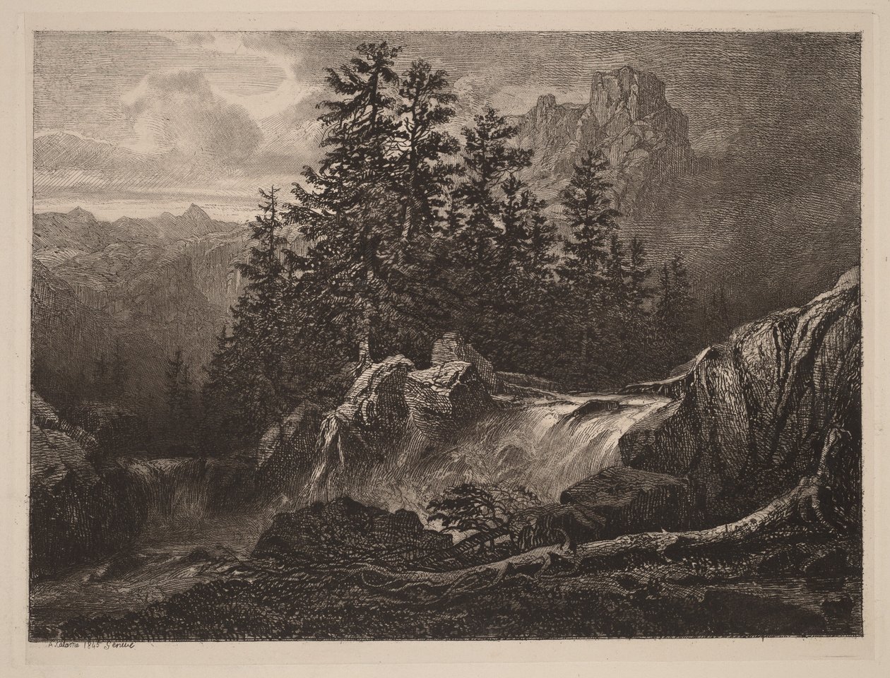Cascade de montagne - Alexandre Calame