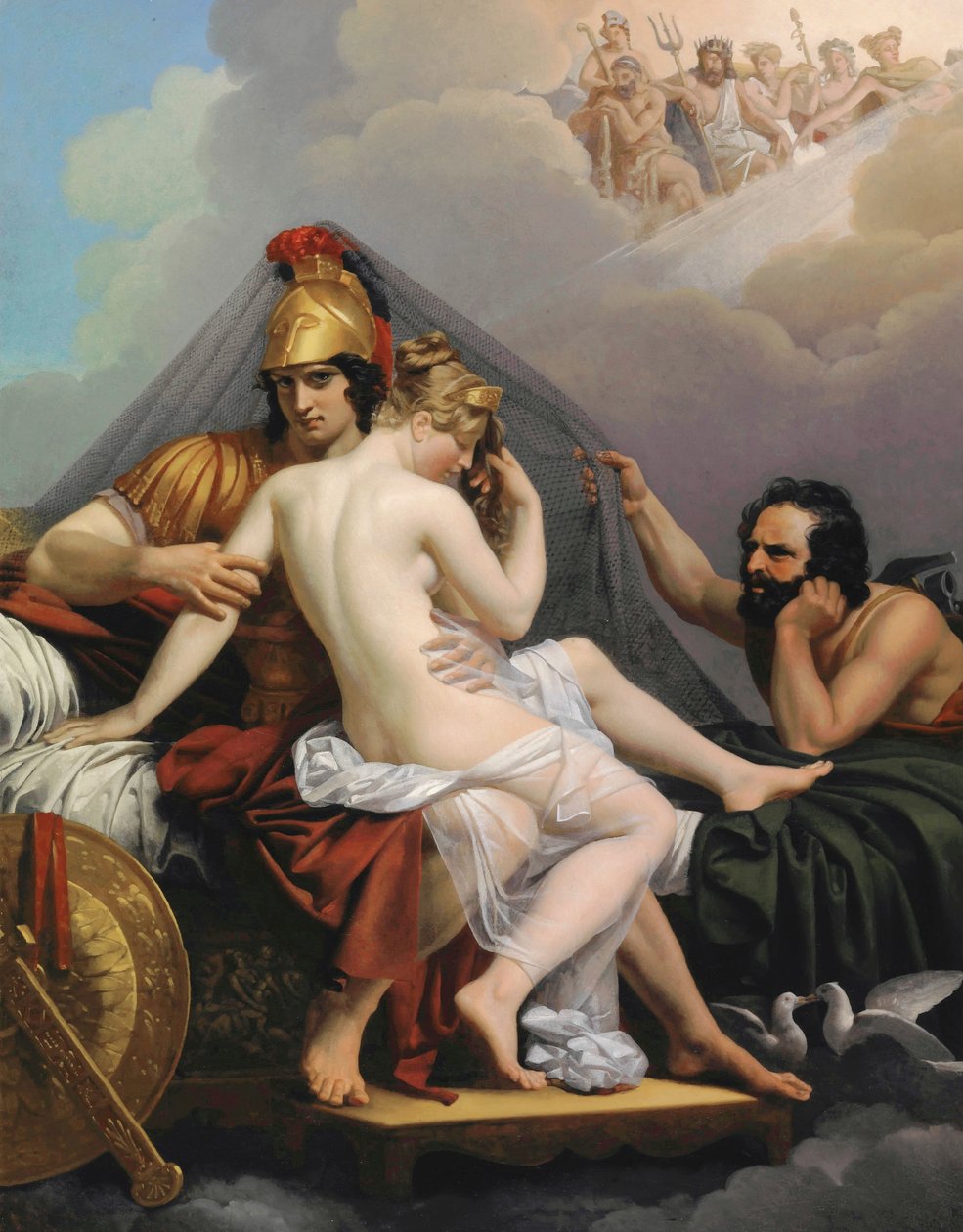 Mars et Vénus surpris par Vulcain - Alexandre Charles Guillemot