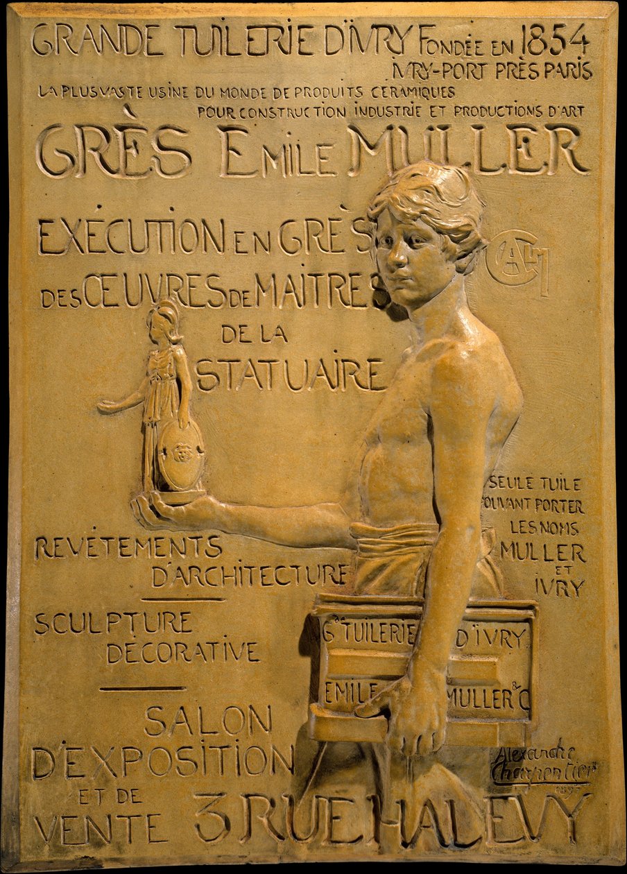 Publicité pour la manufacture de grès Muller - Alexandre Charpentier