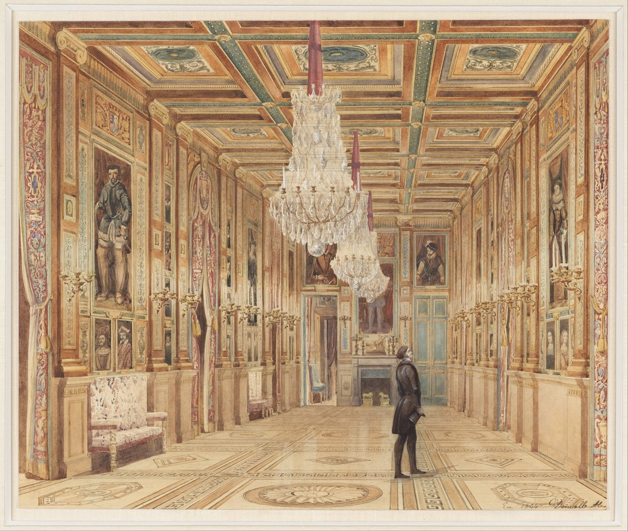 Vue de la galerie au Château d